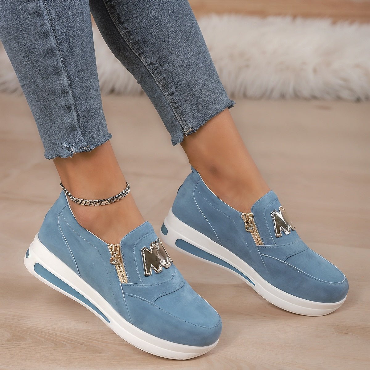Mellina – Modne damskie buty ortopedyczne z zamkiem