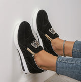 Ella – Superwygodne Ortopedyczne Wsuwane Sneakersy Na Platformie