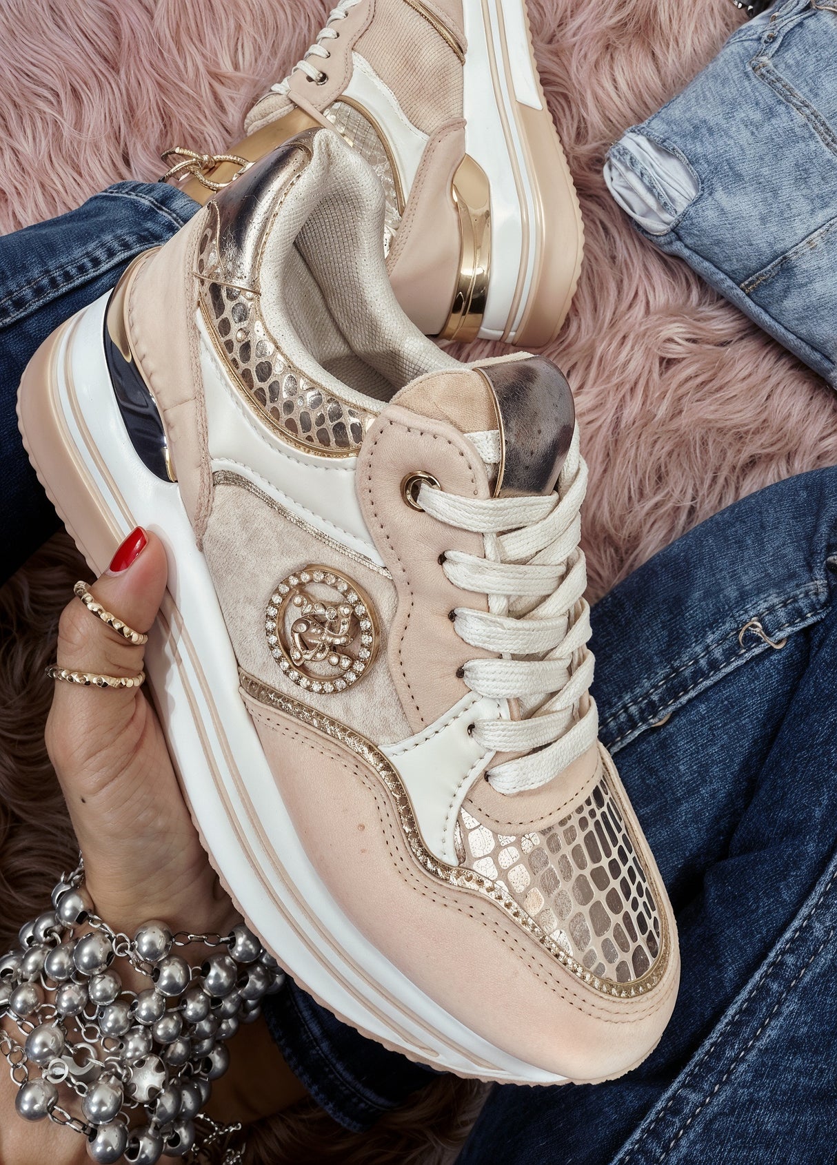Monica – Superwygodne Ortopedyczne Sneakersy z Wspierającą Podeszwą